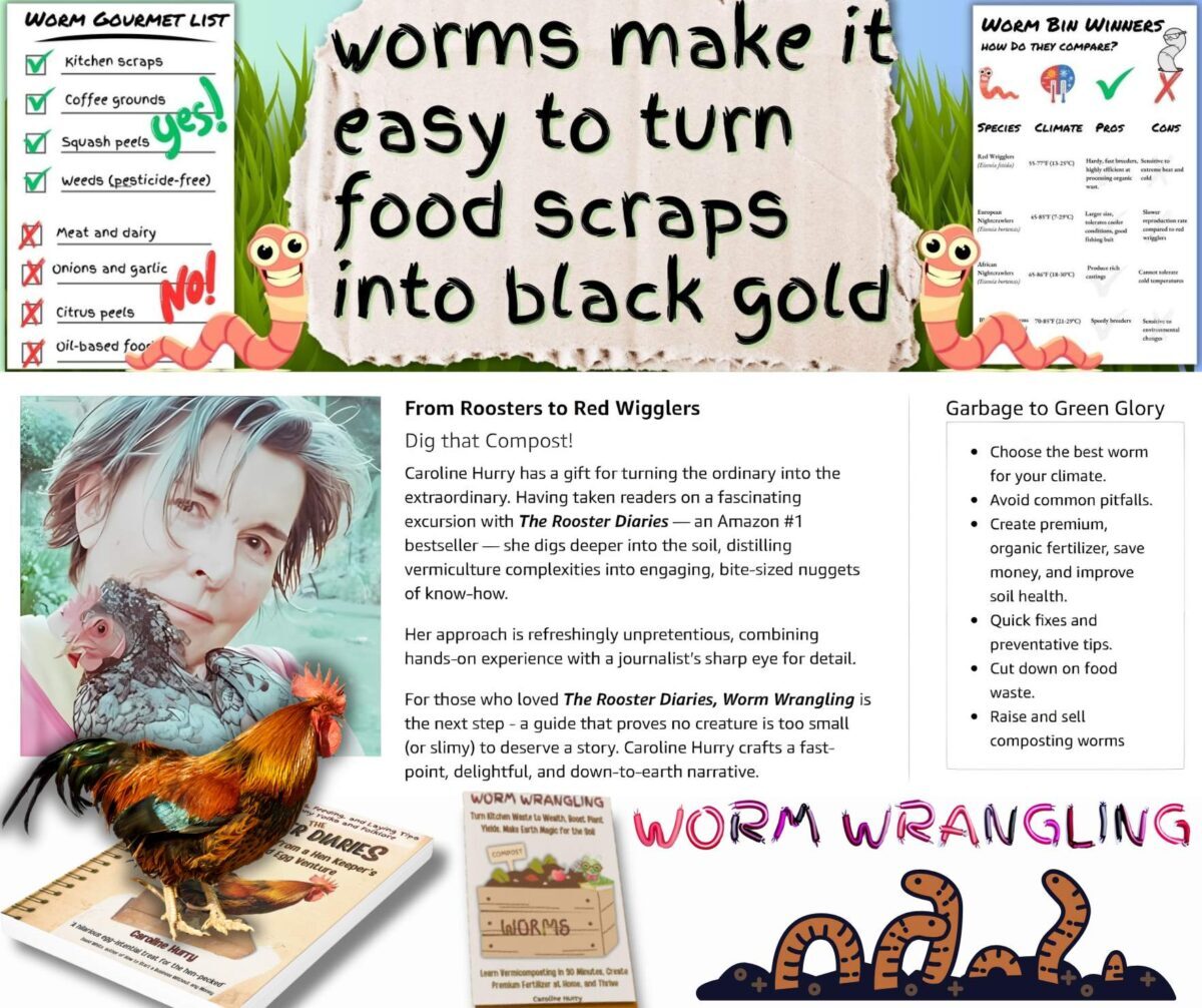 Packed with humor, practical advice, and plenty of wriggly wisdom, Worm Wrangling is your go-to resource for turning trash into treasure.