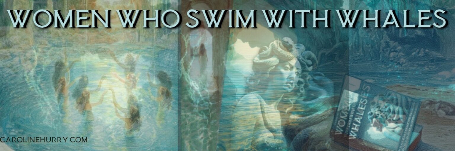 Women Who Swim with Whales background